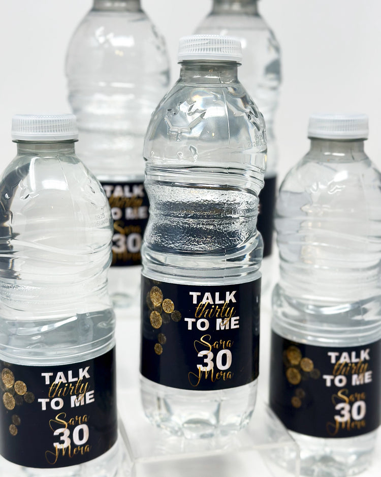 Water Bottles Labels