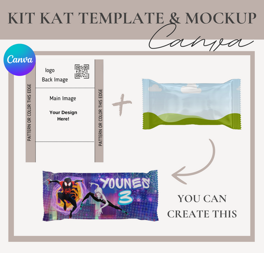 Chocolate Bar Wrappers Template & Mockup - Canva